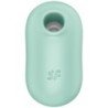SATISFACTOR - PRO TO GO 2 ESTIMULADOR Y VIBRADOR DE DOBLE PULSO DE AIRE VERDE