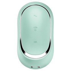 SATISFACTOR - PRO TO GO 2 ESTIMULADOR Y VIBRADOR DE DOBLE PULSO DE AIRE VERDE