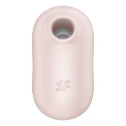 SATISFACTOR - PRO TO GO 2 ESTIMULADOR Y VIBRADOR DE DOBLE PULSO DE AIRE BEIGE