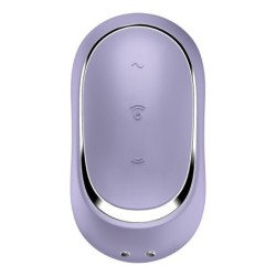SATISFYER - PRO TO GO 2 ESTIMULADOR Y VIBRADOR DE DOBLE PULSO DE AIRE VIOLETA