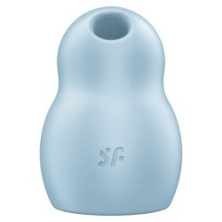 SATISFACTOR - PRO TO GO 1 ESTIMULADOR Y VIBRADOR DE DOBLE PULSO DE AIRE AZUL