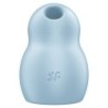 SATISFYER - PRO TO GO 1 ESTIMULADOR Y VIBRADOR DE DOBLE PULSO DE AIRE AZUL