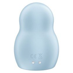 SATISFACTOR - PRO TO GO 1 ESTIMULADOR Y VIBRADOR DE DOBLE PULSO DE AIRE AZUL