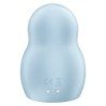 SATISFACTOR - PRO TO GO 1 ESTIMULADOR Y VIBRADOR DE DOBLE PULSO DE AIRE AZUL