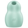 SATISFYER - PRO TO GO 1 ESTIMULADOR Y VIBRADOR DE DOBLE PULSO DE AIRE VERDE