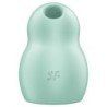 SATISFACTOR - PRO TO GO 1 ESTIMULADOR Y VIBRADOR DE DOBLE PULSO DE AIRE VERDE