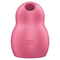 SATISFYER - PRO TO GO 1 ESTIMULADOR Y VIBRADOR DE DOBLE PULSO DE AIRE ROJO