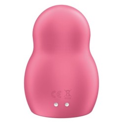 SATISFYER - PRO TO GO 1 ESTIMULADOR Y VIBRADOR DE DOBLE PULSO DE AIRE ROJO