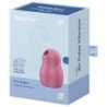 SATISFACTOR - PRO TO GO 1 ESTIMULADOR Y VIBRADOR DE DOBLE PULSO DE AIRE ROJO