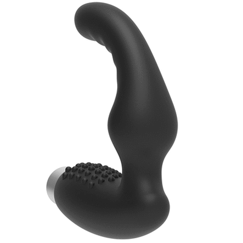 JUGUETES PARA ADICTOS - VIBRADOR PROSTÁTICO RECARGABLE MODELO 2 - NEGRO