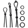 JUGUETES PARA ADICTOS - JUEGO DE 7 ANILLOS PARA EL PENE DE SILICONA FLEXIBLE