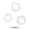 JUGUETES PARA ADICTOS - JUEGO DE ANILLOS C TRANSPARENTES