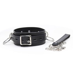OHMAMA FETISH - COLLAR DE SUMISIÓN CON 3 ANILLOS