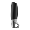 SATISFYER POWER MASTURBATOR - NEGRO Y PLATA