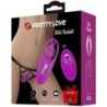 PRETTY LOVE - ESTIMULADOR DE CONEJO SALVAJE PARA BRAGUITAS CON CONTROL REMOTO LILA