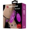 PRETTY LOVE - ESTIMULADOR DE CONEJO SALVAJE PARA BRAGUITAS CON CONTROL REMOTO LILA