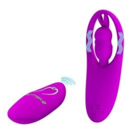 PRETTY LOVE - ESTIMULADOR DE CONEJO SALVAJE PARA BRAGUITAS CON CONTROL REMOTO LILA