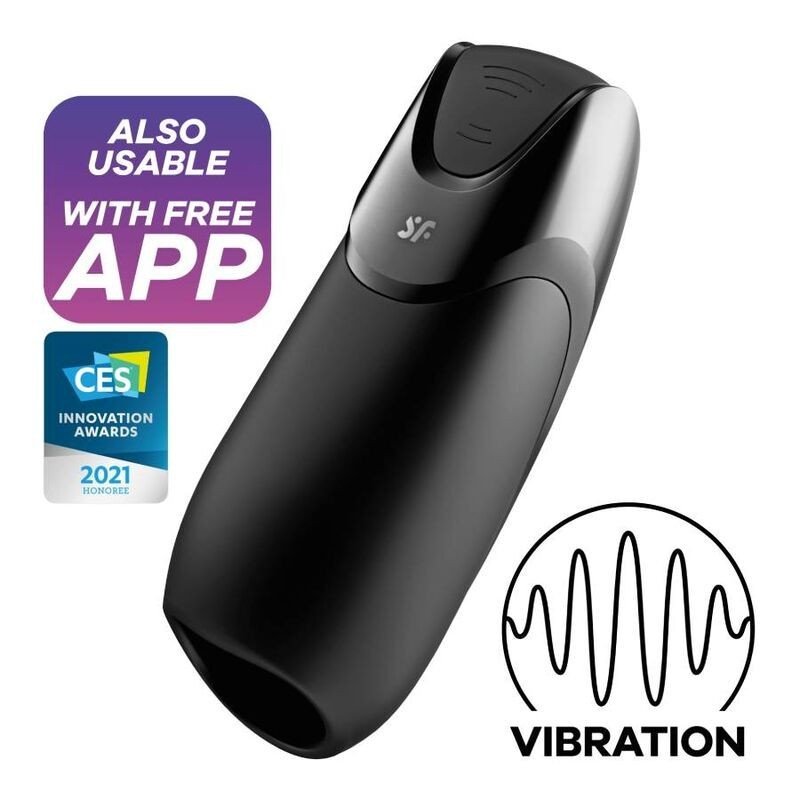 SATISFACTOR - VIBRACIÓN PARA HOMBRES + NEGRO