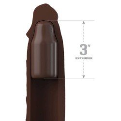 FANTASY X- TENSIONS - MANGA CON RIBETES 22,86 CM + TAPÓN MARRÓN DE 7,62 CM