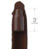 FANTASY X- TENSIONS - EXTENSIÓN DE RIBETES CON CORREA 17,78 CM MARRÓN