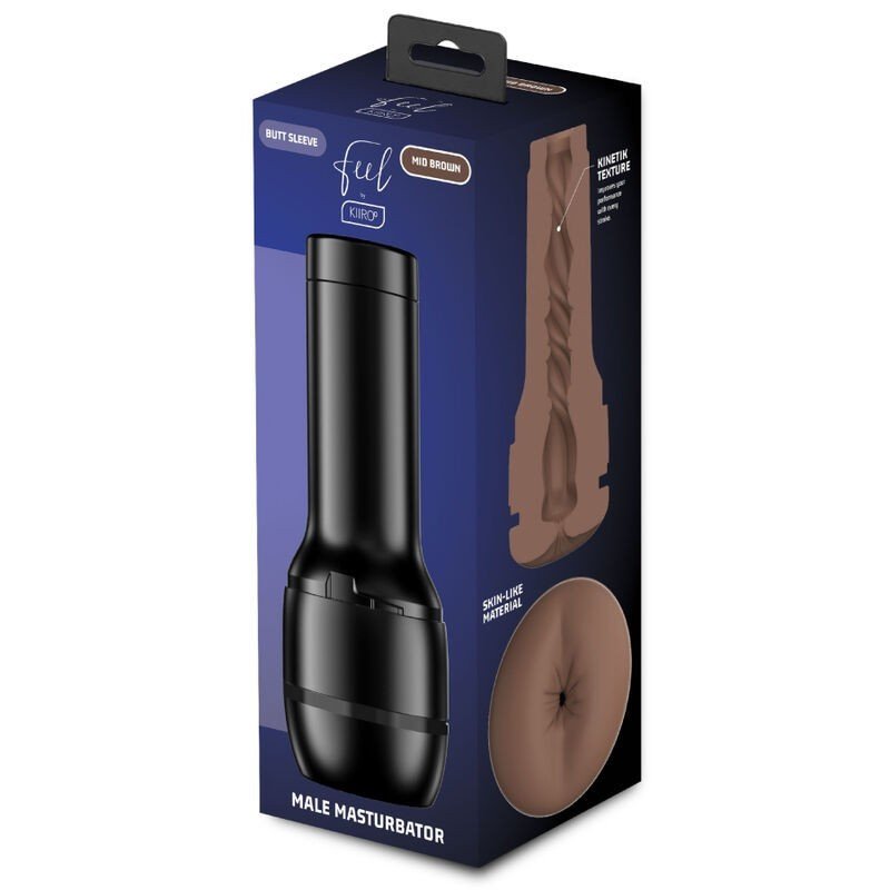 KIIROO FEEL STROKER GENERIC BUTT MASTURBADOR - MID BROWN