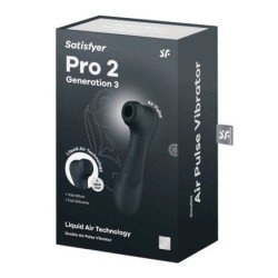 SATISFACTOR - PRO 2 GENERACIÓN 3 TECNOLOGÍA DE AIRE LÍQUIDO NEGRO