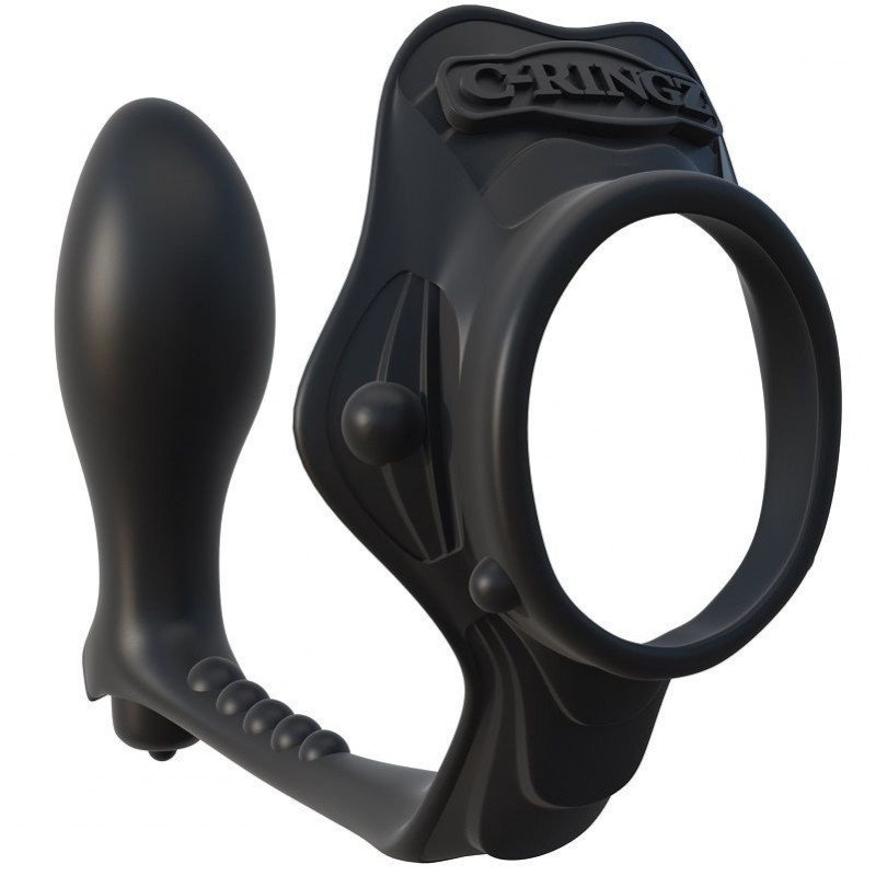 FANTASY C-RINGZ ROCK HARD ANILLO POTENCIADOR CON PLUG ANAL