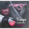 HOTFLOWERS - TANGA DE OBLEA Y 2 ALMOHADILLAS PARA PEZONES SABOR A FRESA /es/pt/en/fr/it/