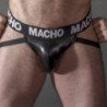 MACHO - MX25NC JOCK DE CUERO NEGRO L