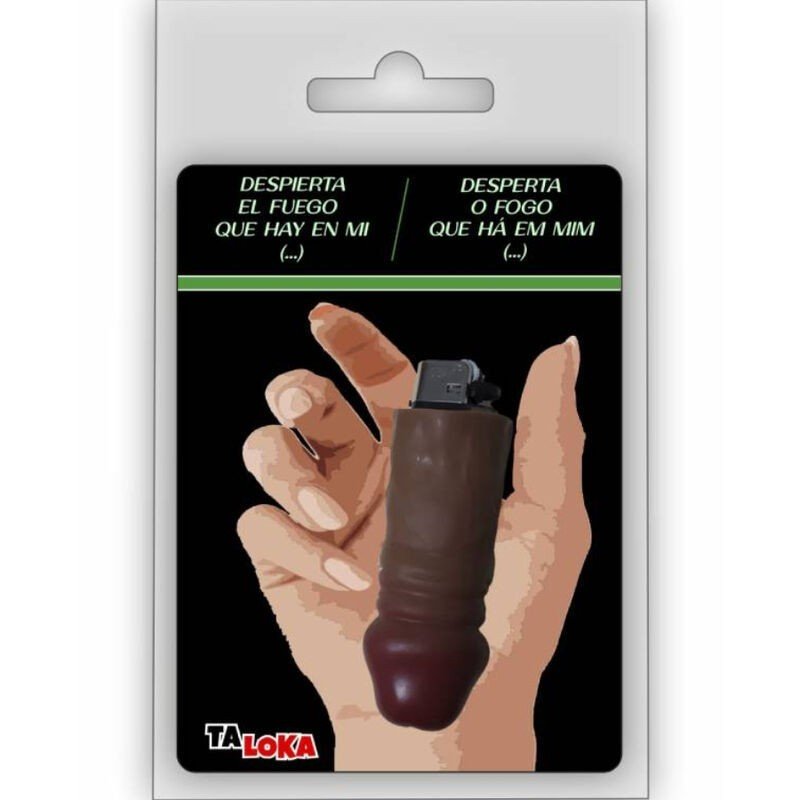 TALOKA - ENCENDEDOR FANTÁSTICO CON FORMA DE PENE MULATO COLOR 100% RECARGABLE