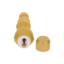SÉ REAL - VIBRADOR ESTIMULADOR DE PENE DORADO DORADO