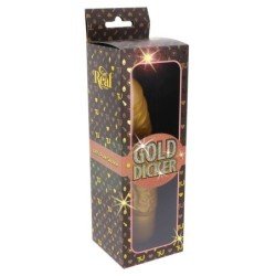SÉ REAL - VIBRADOR ESTIMULADOR DE PENE DORADO DORADO