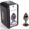 SECRETPLAY - TAPÓN ANAL COLOR METÁLICO, TAMAÑO PEQUEÑO (7 CM)