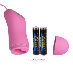 AMOR PRECIOSO - PINZAS CON VIBRACIÓN Y ELECTROSHOCK ROSA