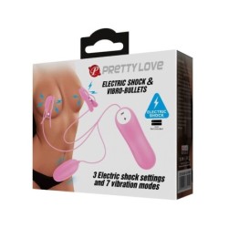 AMOR PRECIOSO - PINZAS CON VIBRACIÓN Y ELECTROSHOCK ROSA