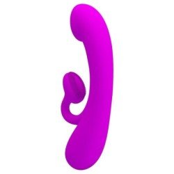 PRETTY LOVE - VIBRADOR CLITORAL DE SILICONA SINCERE Y CON SUCCIÓN MORADO