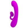 PRETTY LOVE - VIBRADOR Y SUCCIONADOR DE CLITORIS SILICONA MORADO
