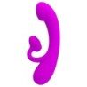 PRETTY LOVE - VIBRADOR CLITORAL DE SILICONA SINCERE Y CON SUCCIÓN MORADO