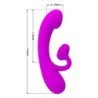 PRETTY LOVE - VIBRADOR CLITORAL DE SILICONA SINCERE Y CON SUCCIÓN MORADO