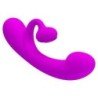 PRETTY LOVE - VIBRADOR CLITORAL DE SILICONA SINCERE Y CON SUCCIÓN MORADO