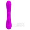 PRETTY LOVE - VIBRADOR CLITORAL DE SILICONA SINCERE Y CON SUCCIÓN MORADO