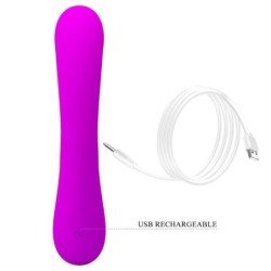 PRETTY LOVE - VIBRADOR CLITORAL DE SILICONA SINCERE Y CON SUCCIÓN MORADO