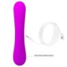 PRETTY LOVE - VIBRADOR CLITORAL DE SILICONA SINCERE Y CON SUCCIÓN MORADO