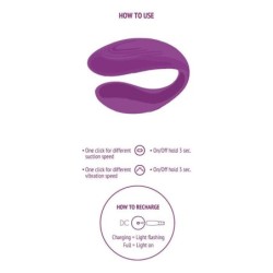 XOCOON - VIBRADOR MORADO PARA PAREJAS BOUND LOVE