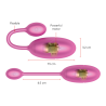 ONINDER - HUEVO VIBRATORIO TOKYO ROSA 7,5 X 3,2 CM APLICACIÓN GRATUITA