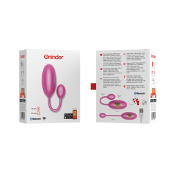 ONINDER - HUEVO VIBRATORIO TOKYO ROSA 7,5 X 3,2 CM APLICACIÓN GRATUITA
