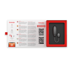 ONINDER - HUEVO VIBRATORIO DENVER NEGRO 7 X 2,7 CM APLICACIÓN GRATUITA