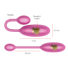 ONINDER - HUEVO VIBRATORIO DENVER ROSA 7 X 2,7 CM APLICACIÓN GRATUITA
