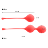 INTENSE - PAQUETE DE BOLAS DE KEGEL KENDALL ROJO