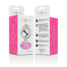INTENSE - PLUG ANAL METAL CON CRISTAL ROSA TALLA L